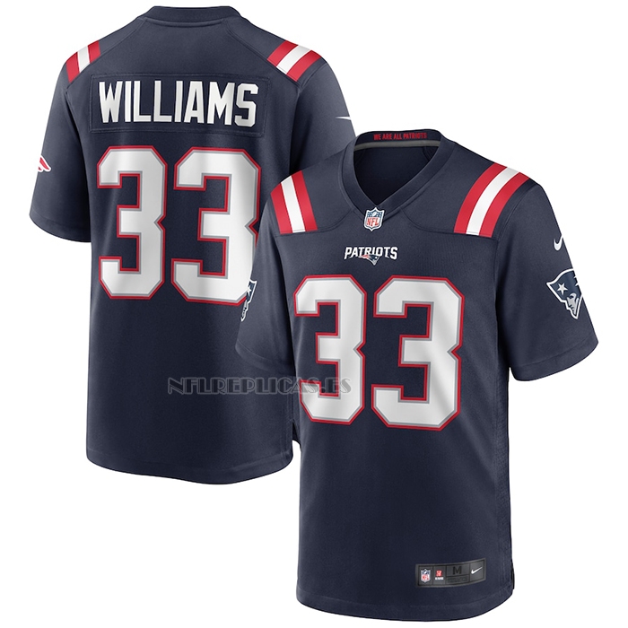 Camiseta NFL Game New England Patriots Joejuan Williams Azul